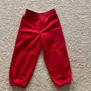 Red Mizuno Softball Pants